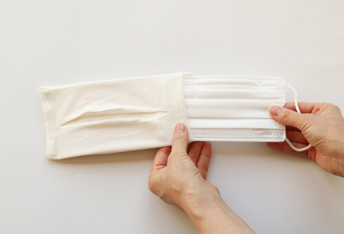 シルク100% マスクカバー