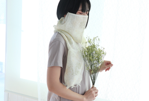 麻ストールマスク