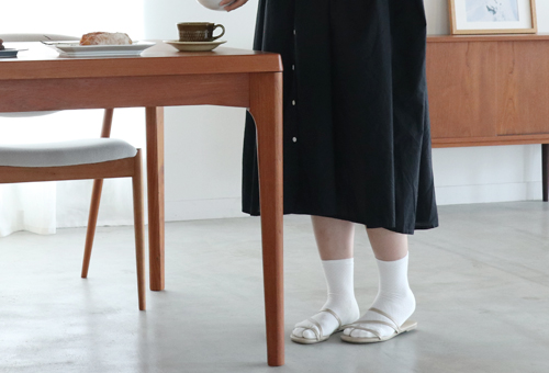 もちもちパイルが心地良い シルク混足袋靴下