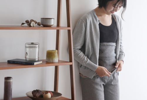 シルクと綿の2重編み薄手腹巻