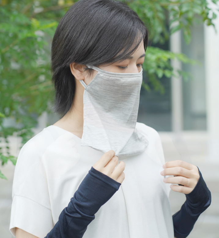 ひんやり、冷感シルク。