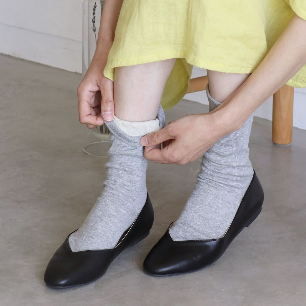 絹屋 内側シルク2重編み靴下 綿 履き口ゆったり | DAIGO official shop