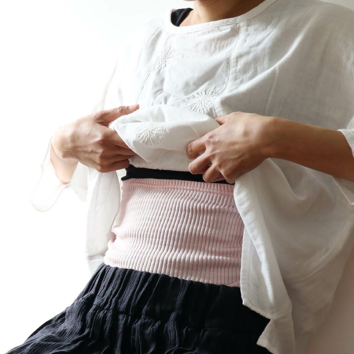 絹屋 シルクリブ腹巻 ロング | DAIGO official shop
