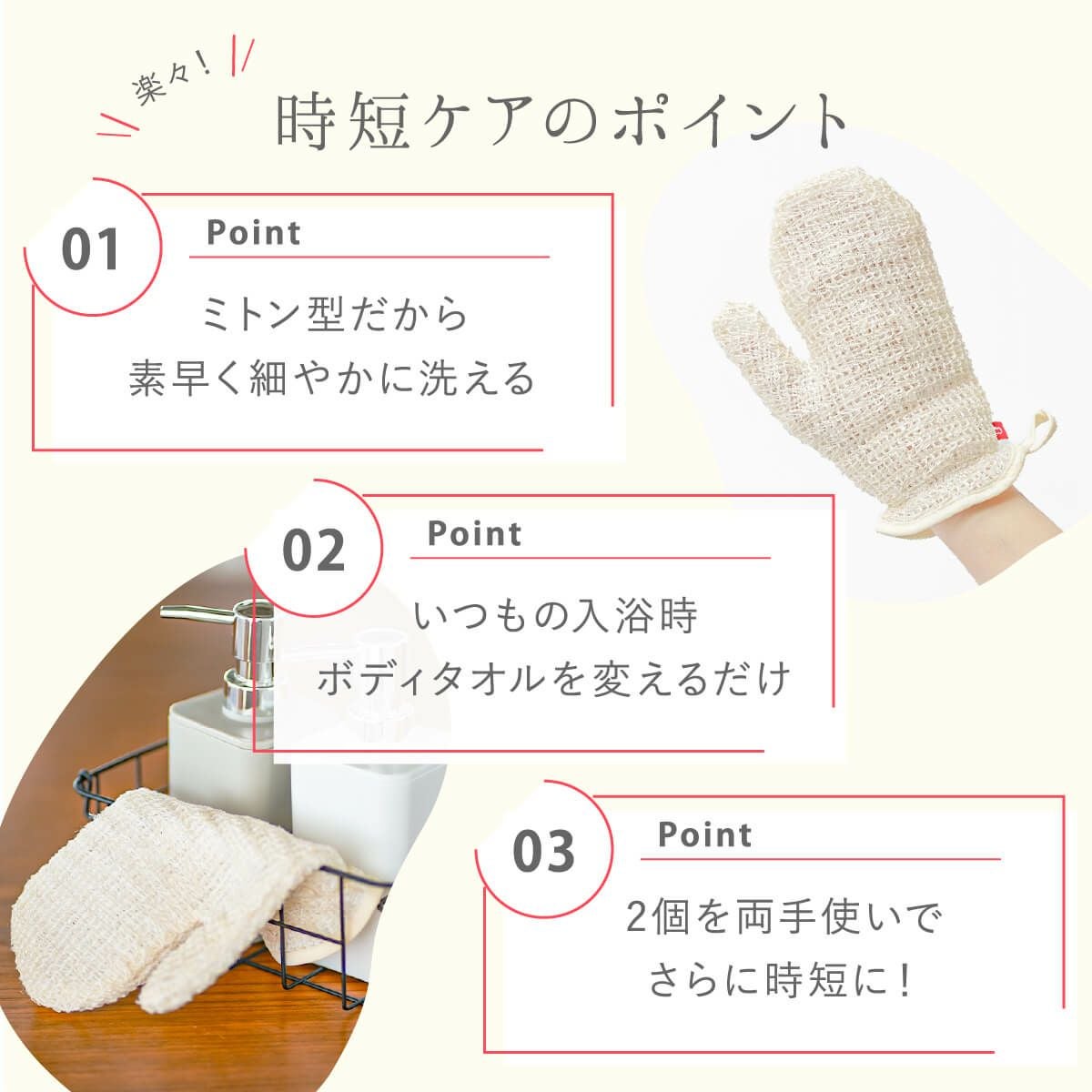 絹屋 おうちでシルクケア キビソボディミトン | DAIGO official shop