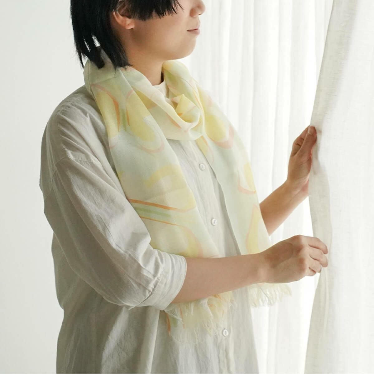 絹屋 軽くてやわらかい シルク混ストール | DAIGO official shop