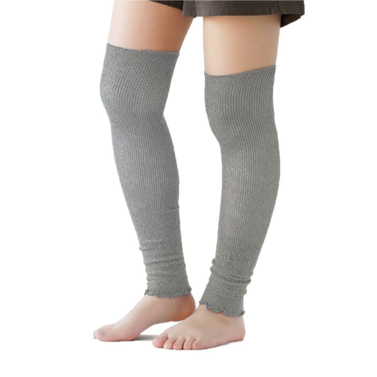 膝上まで伸びる シルク混ロングレッグウォーマー | DAIGO official shop